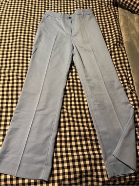 MONKI Baby Blue Wide Leg Trousers Size 40 NWT